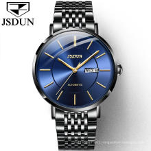 Men Hand Watch Luxury Brand JSDUN Automatic Mechanical WristWatch Minimalist Day/Date Alloy Material WaterProof Clock Men